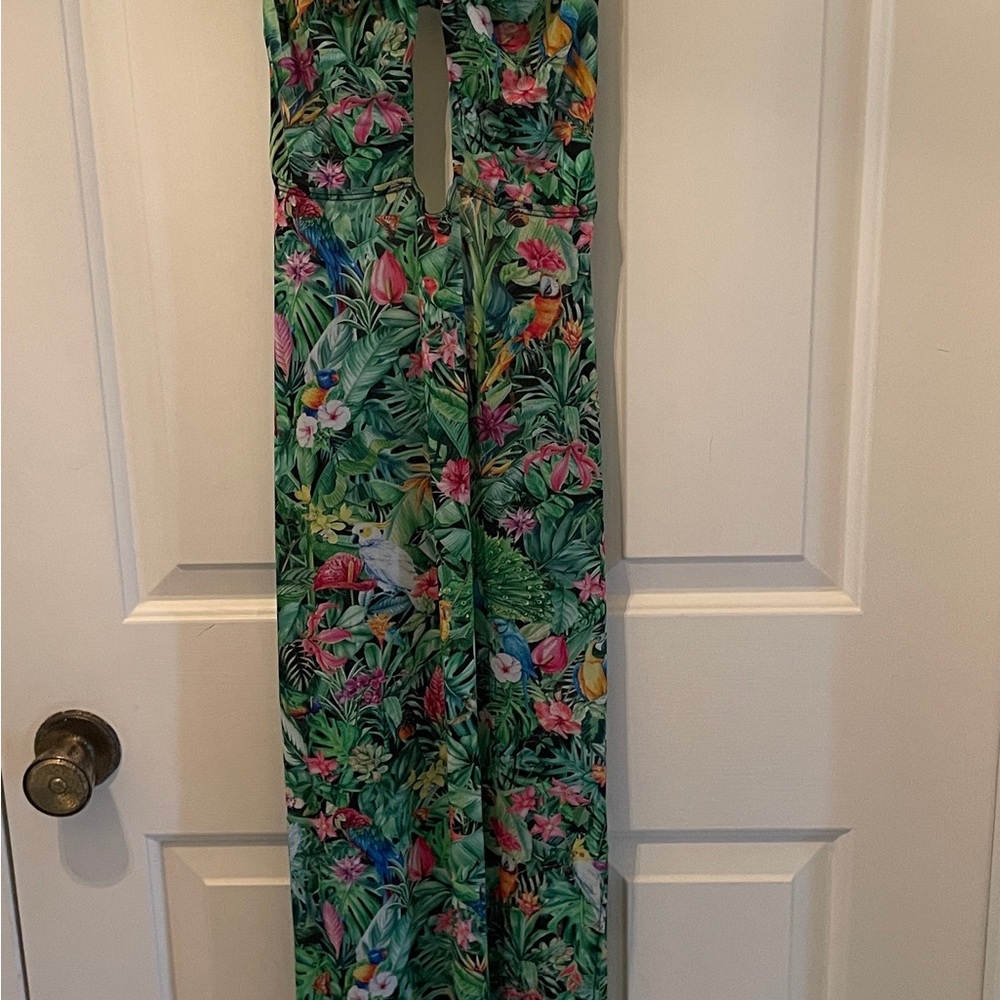 Mesh Sheer Strappy Birds Of Paradise Maxi Dress- WeWoreWhat- Women’s Medium